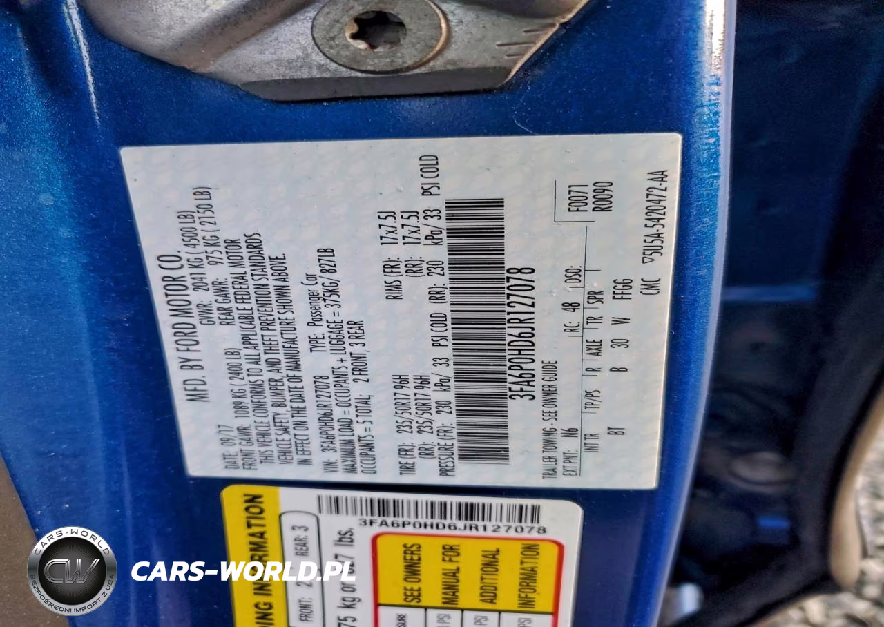 2018 Ford Fusion Se VIN:3FA6P0HD6JR127078 - 13