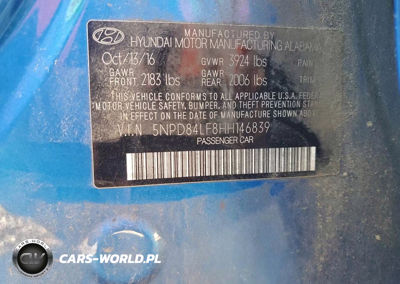 2017 Hyundai Elantra Se VIN:5NPD84LF8HH146839 - 12