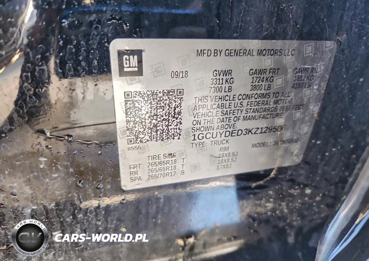 2019 Chevrolet Silverado K1500 Lt VIN:1GCUYDED3KZ129586 - 12