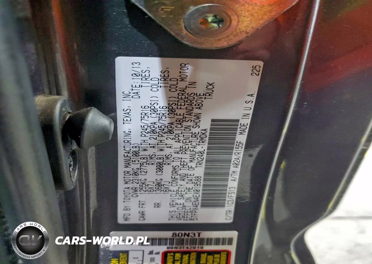 2014 Toyota Tacoma VIN:5TFPX4EN4EX019588 - 13