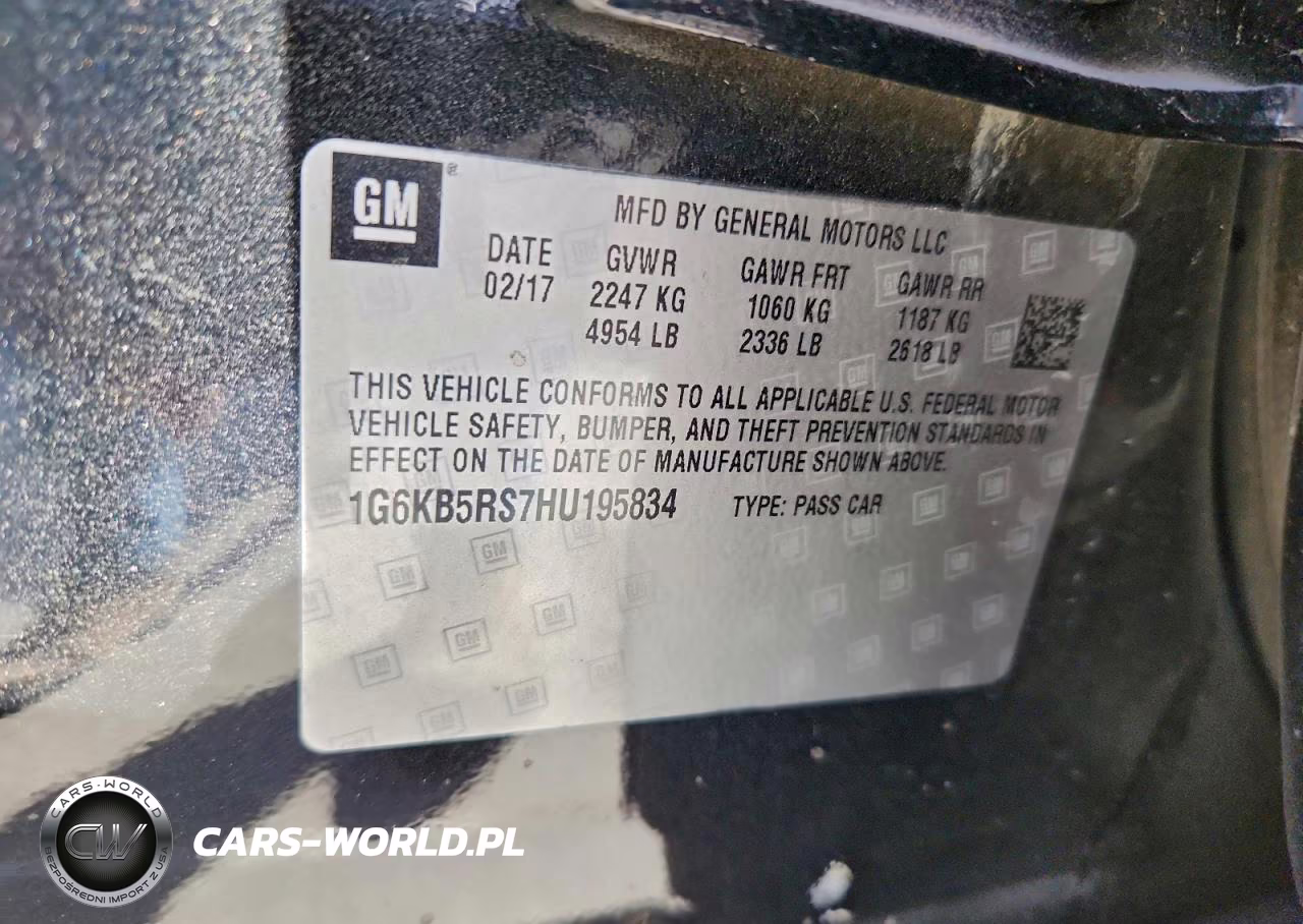 2017 Cadillac Ct6 VIN:1G6KB5RS7HU195834 - 12