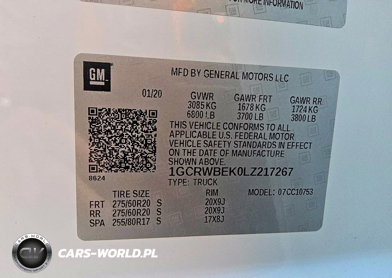 2020 Chevrolet Silverado C1500 Custom VIN:1GCRWBEK0LZ217267 - 12