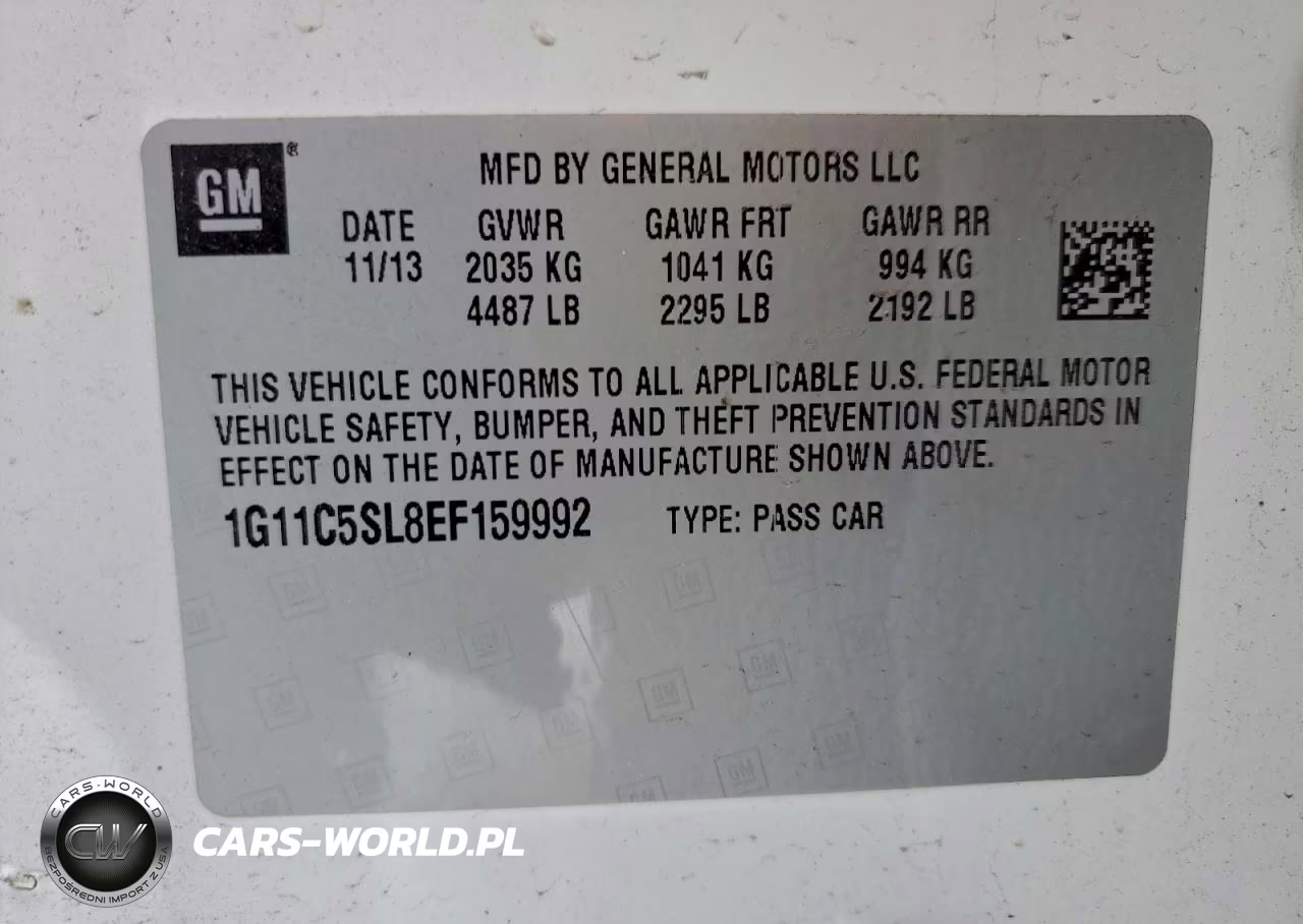 2014 Chevrolet Malibu 1Lt VIN:1G11C5SL8EF159992 - 12
