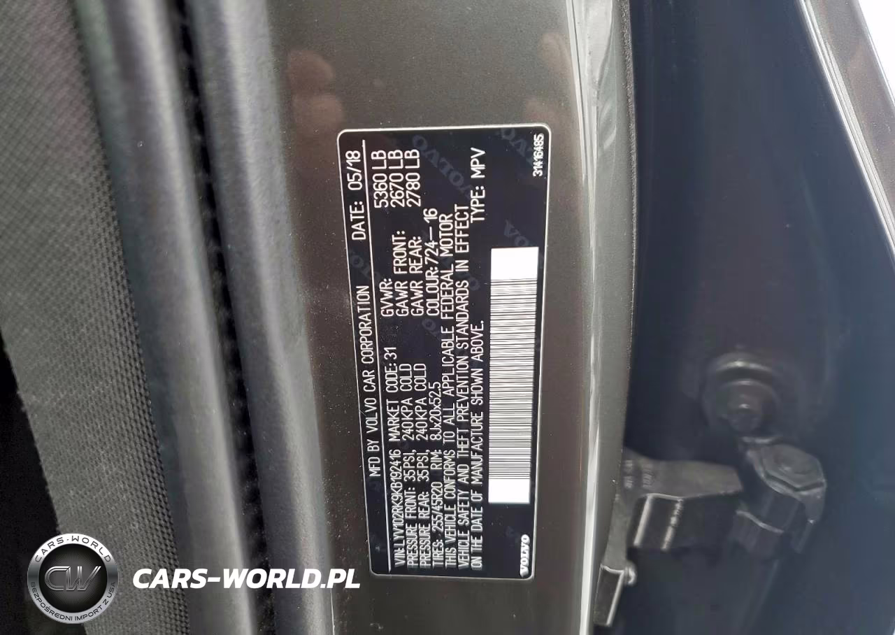 2019 Volvo Xc60 T5 VIN:LYV102RK9KB192416 - 12