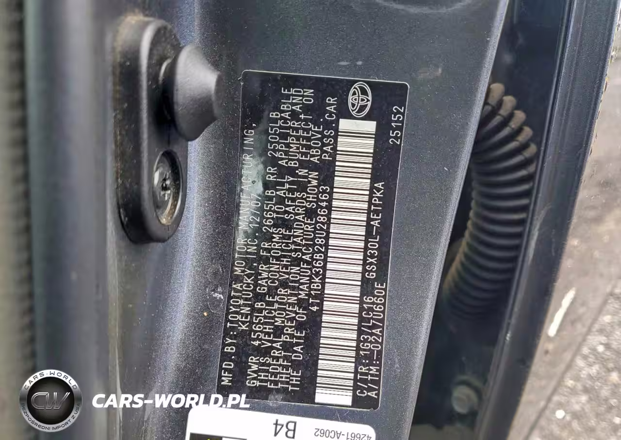 2008 Toyota Avalon Xl VIN:4T1BK36B28U286463 - 12