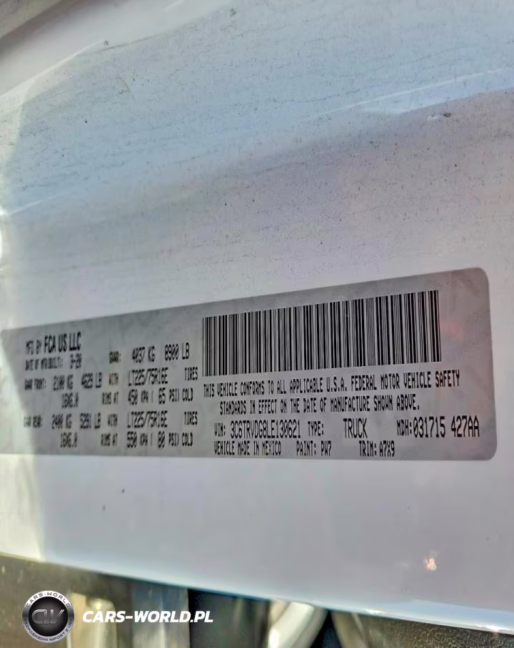 2020 Ram Promaster 2500 Delivery Van VIN:3C6TRVDG8LE130621 - 12