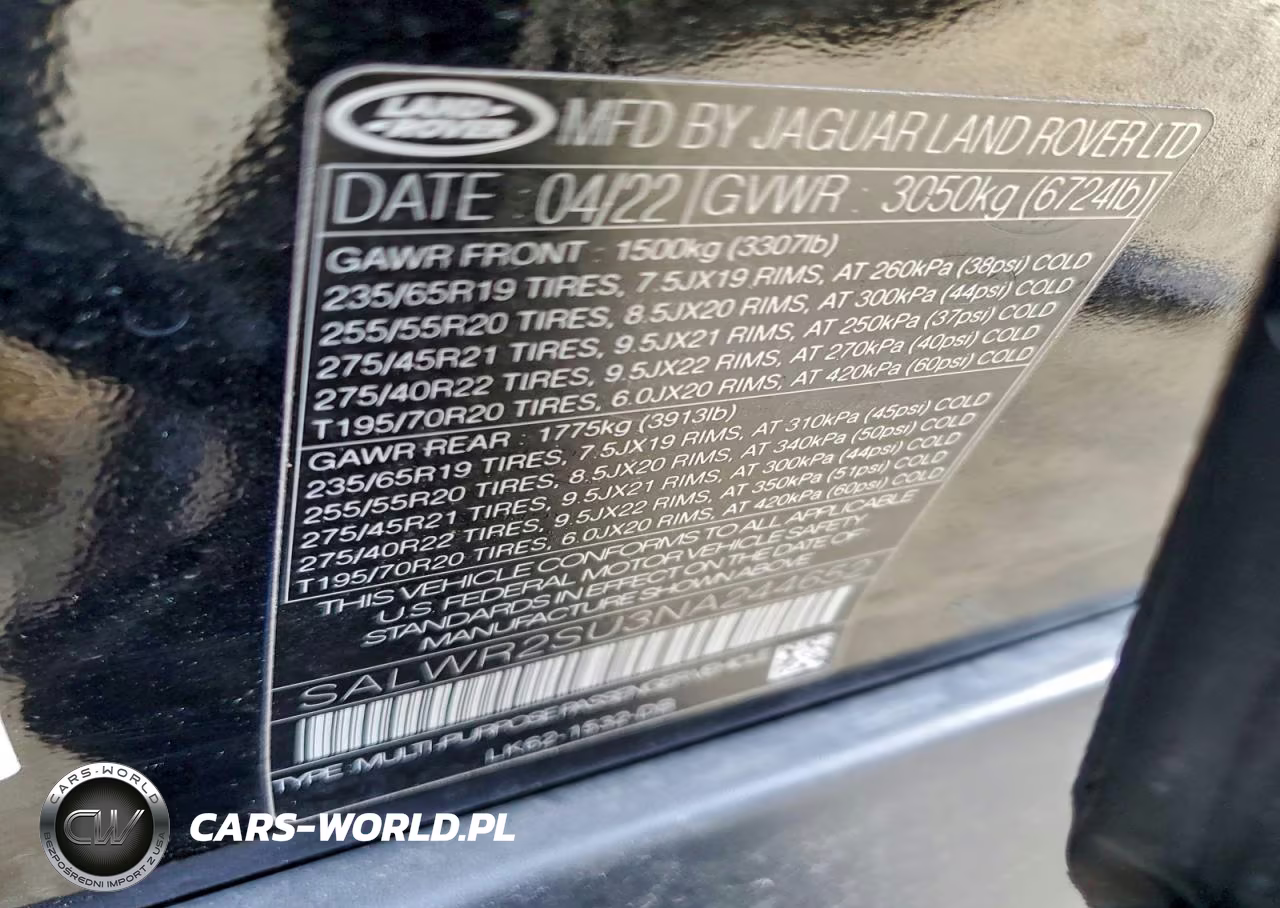 2022 Land Rover Range Rover Sport Hse Silver Edition VIN:SALWR2SU3NA244652 - 13