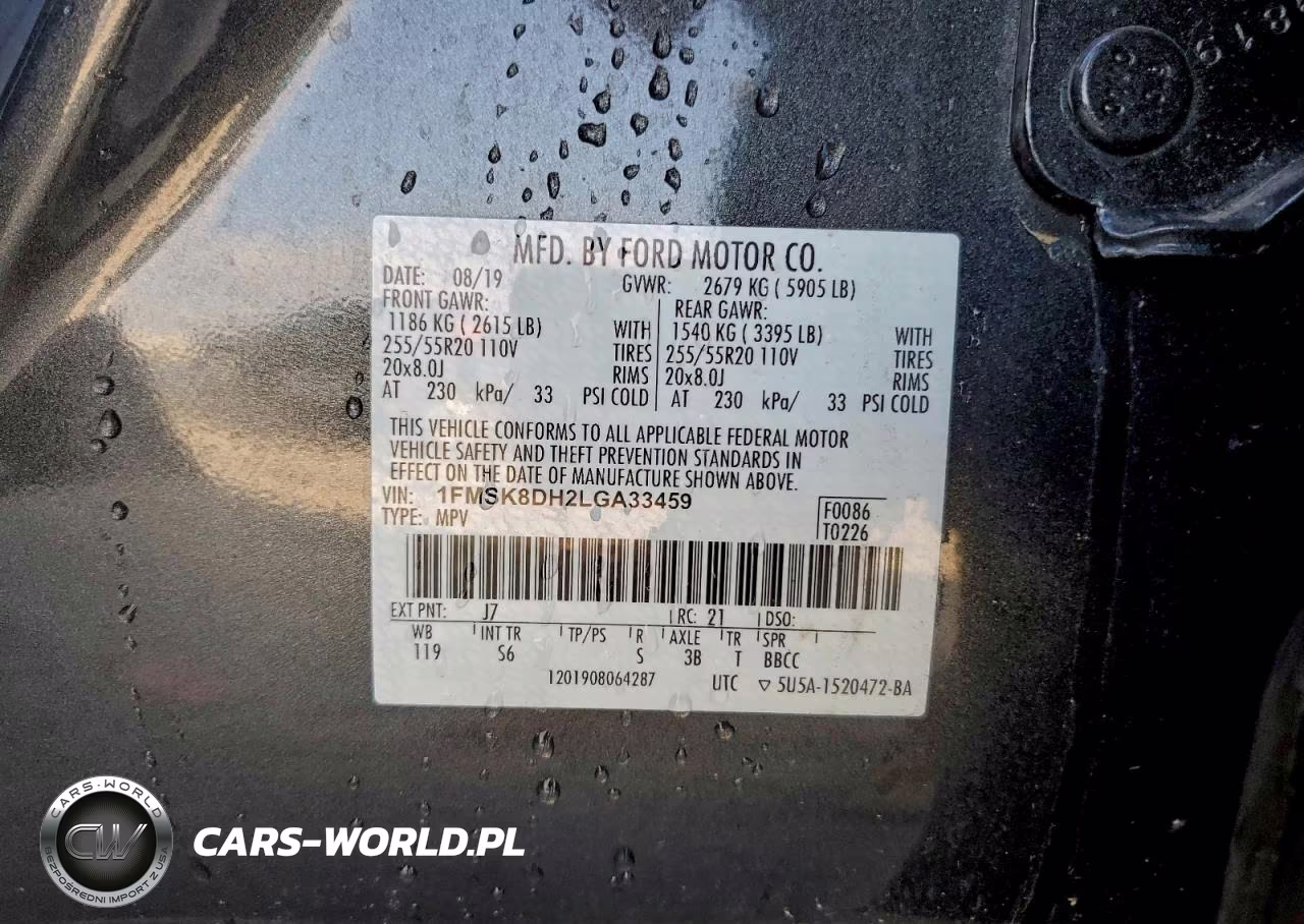 2020 Ford Explorer Xlt VIN:1FMSK8DH2LGA33459 - 12