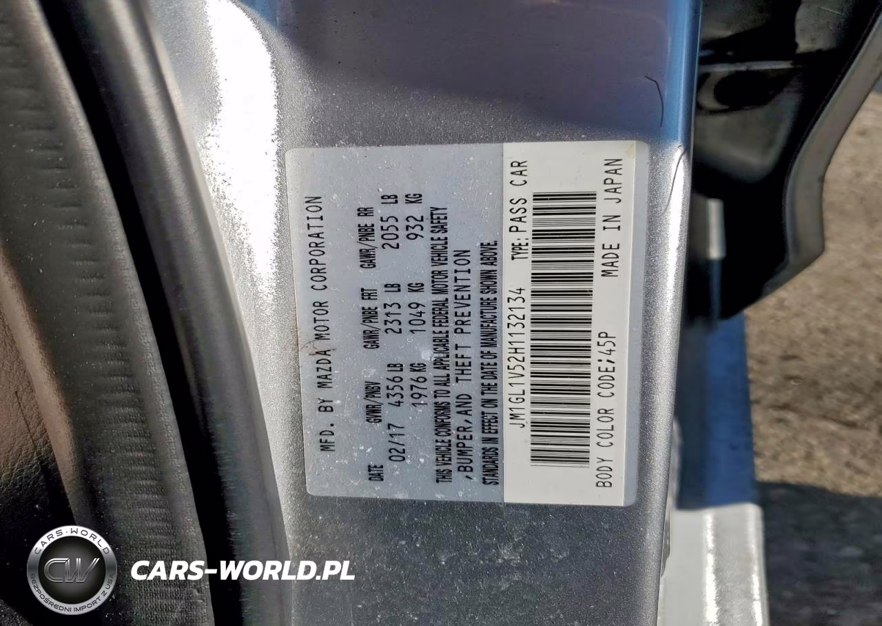 2017 Mazda 6 Touring VIN:JM1GL1V52H1132134 - 12