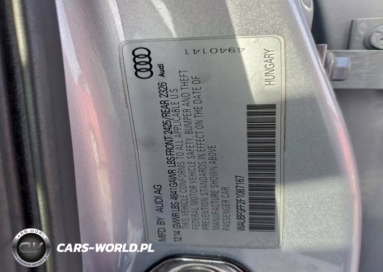 2015 Audi S3 Premium Plus VIN:WAUBFGFF2F1087167 - 12