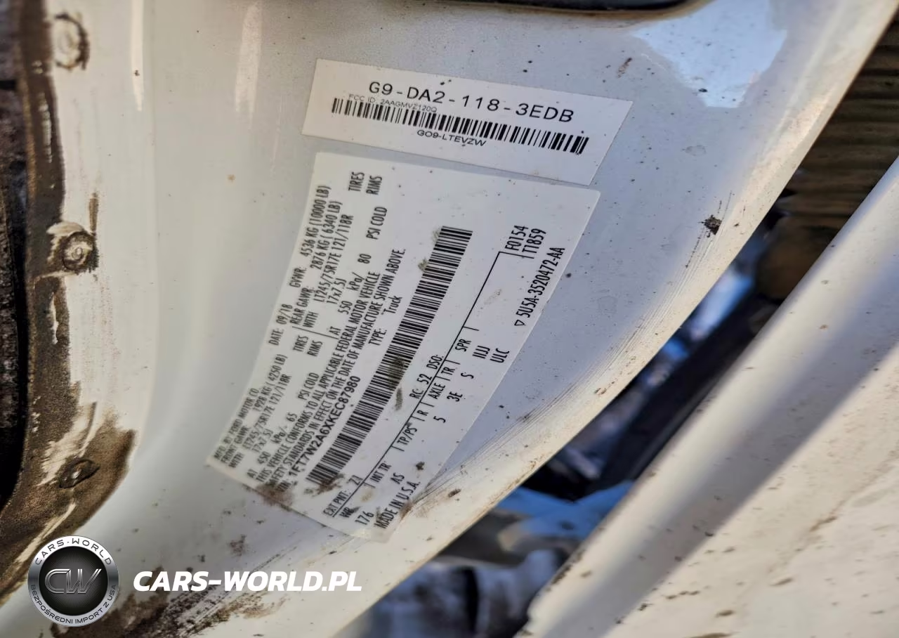 2019 Ford F250 Super Duty VIN:1FT7W2A6XKEC87980 - 12