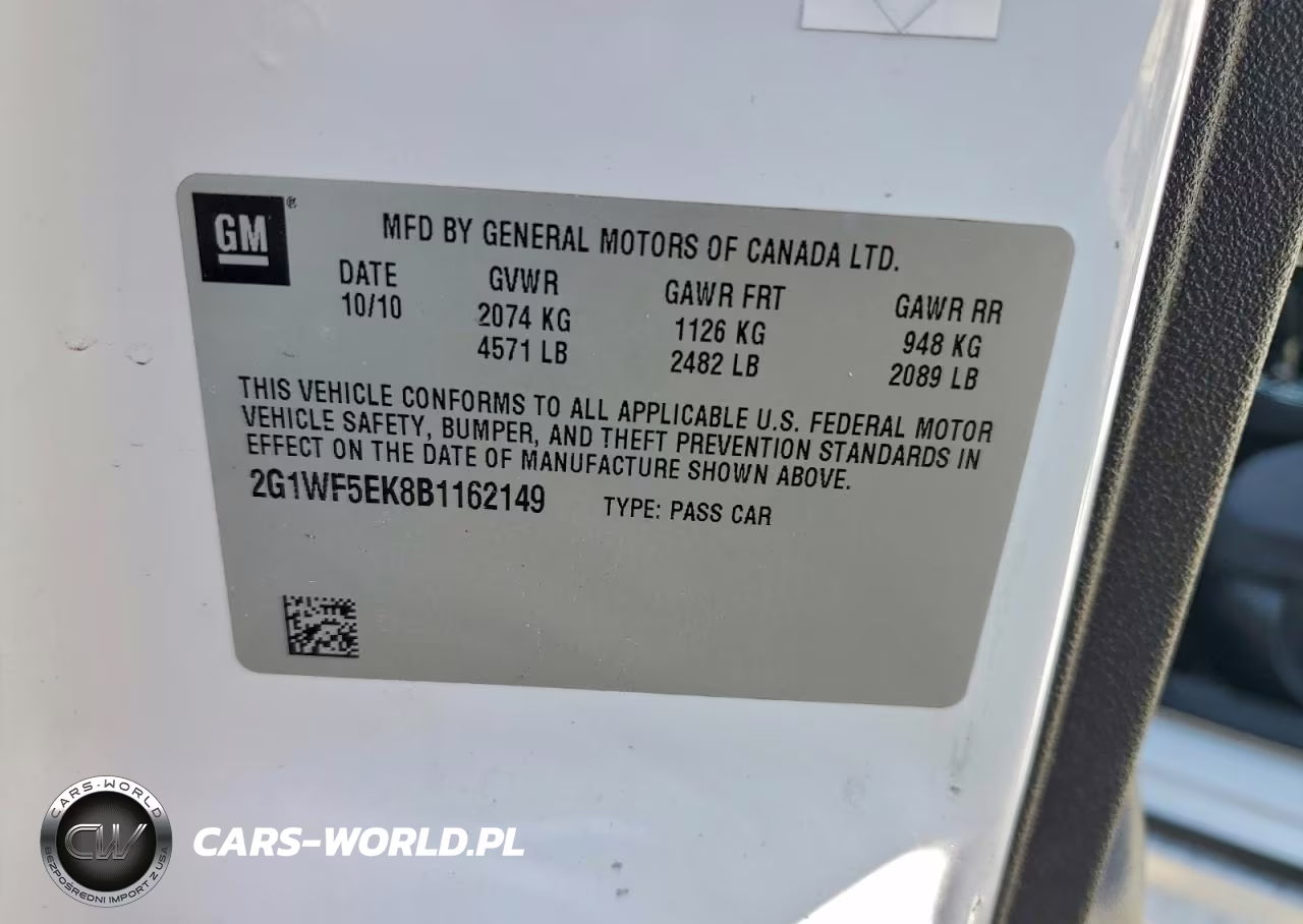 2011 Chevrolet Impala Ls VIN:2G1WF5EK8B1162149 - 12