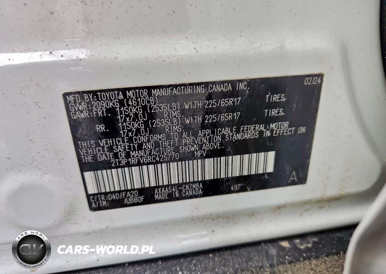 2024 Toyota Rav4 Xle VIN:2T3P1RFV6RC425770 - 14