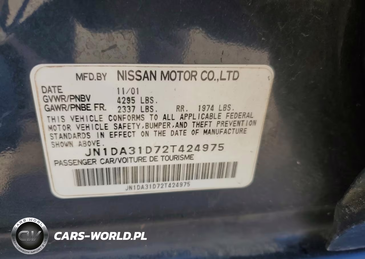 2002 Nissan Maxima Gle VIN:JN1DA31D72T424975 - 13