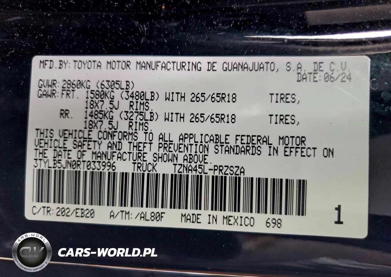 2024 Toyota Tacoma Limited VIN:3TYLB5JN0RT033996 - 13