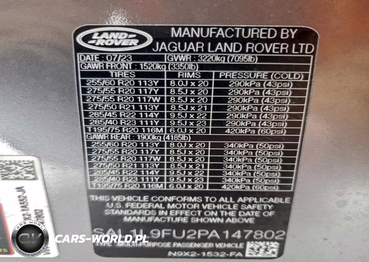 2023 Land Rover Range Rover Sport Dynamic Se VIN:SAL1L9FU2PA147802 - 13