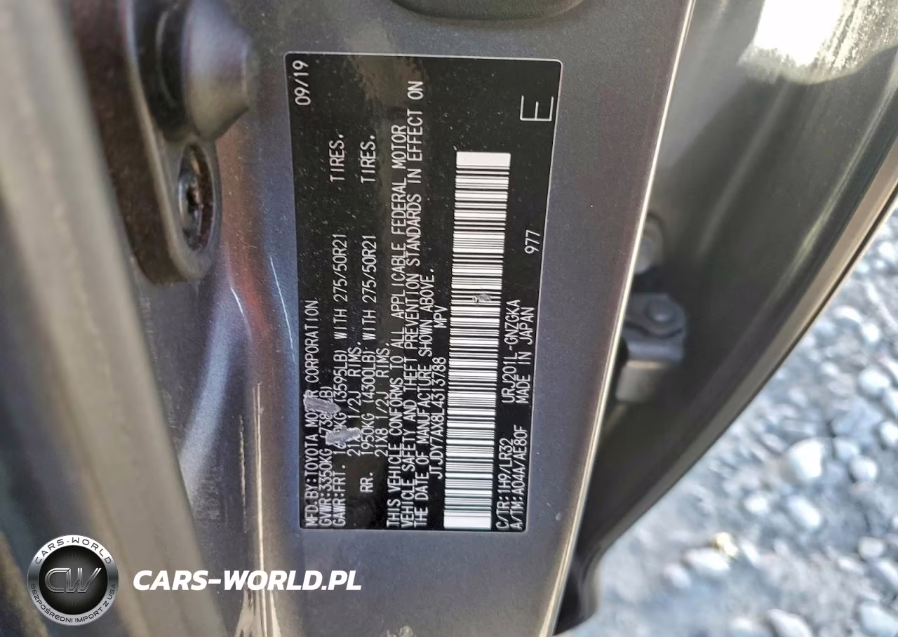 2020 Lexus Lx 570 VIN:JTJDY7AX8L4313788 - 13