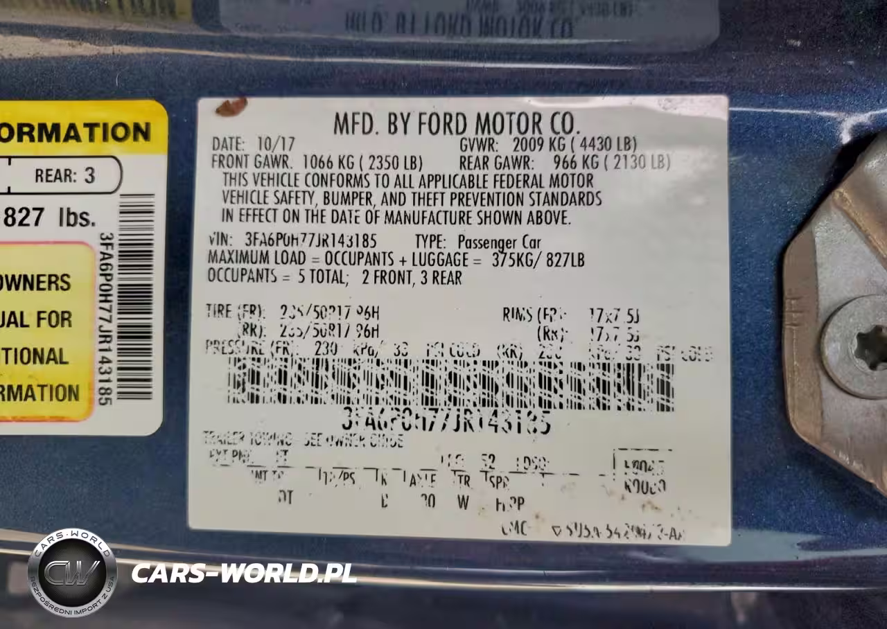 2018 Ford Fusion Se VIN:3FA6P0H77JR143185 - 12