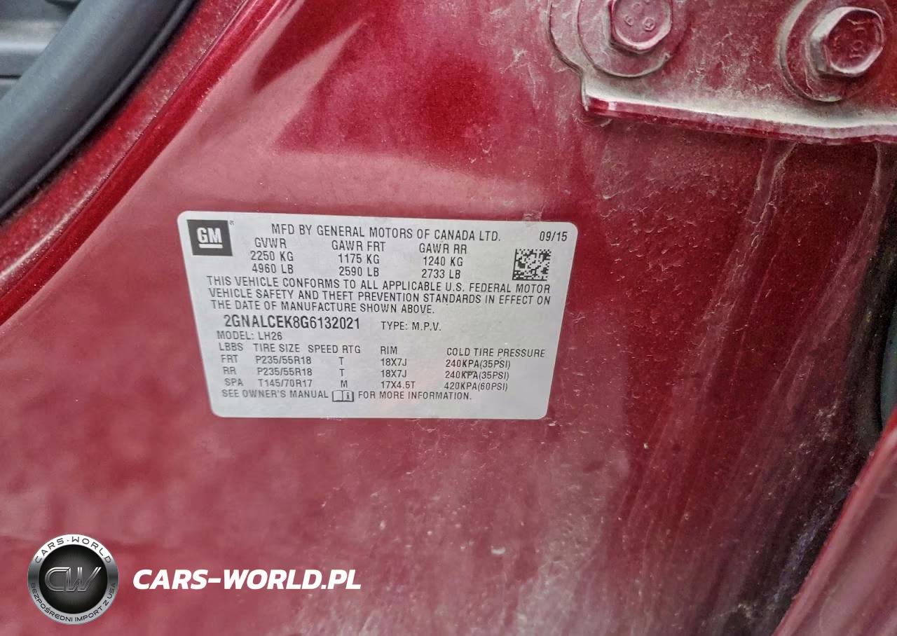 2016 Chevrolet Equinox Lt VIN:2GNALCEK8G6132021 - 13