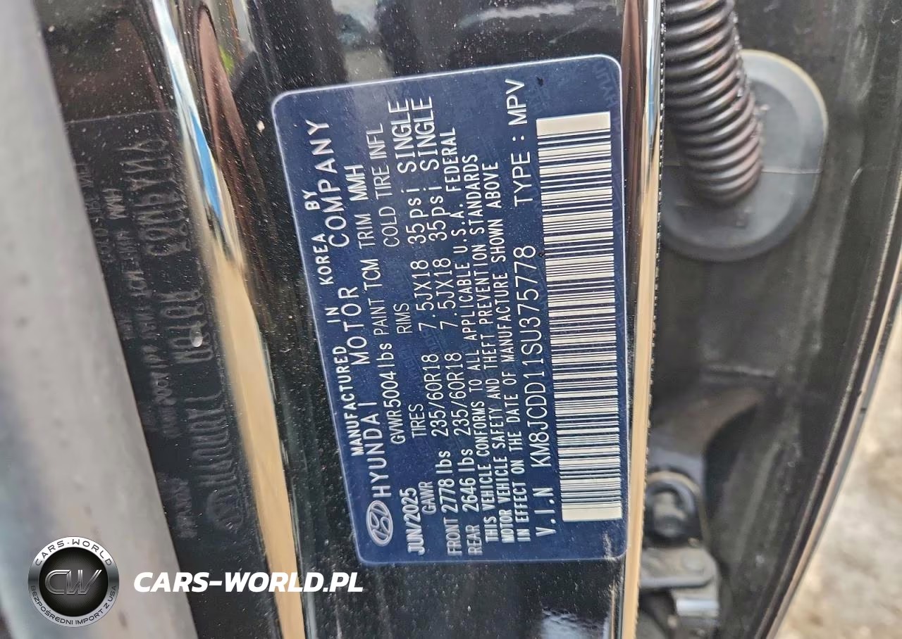 2025 Hyundai Tucson Hybrid Sel Convenience VIN:KM8JCDD11SU375778 - 13