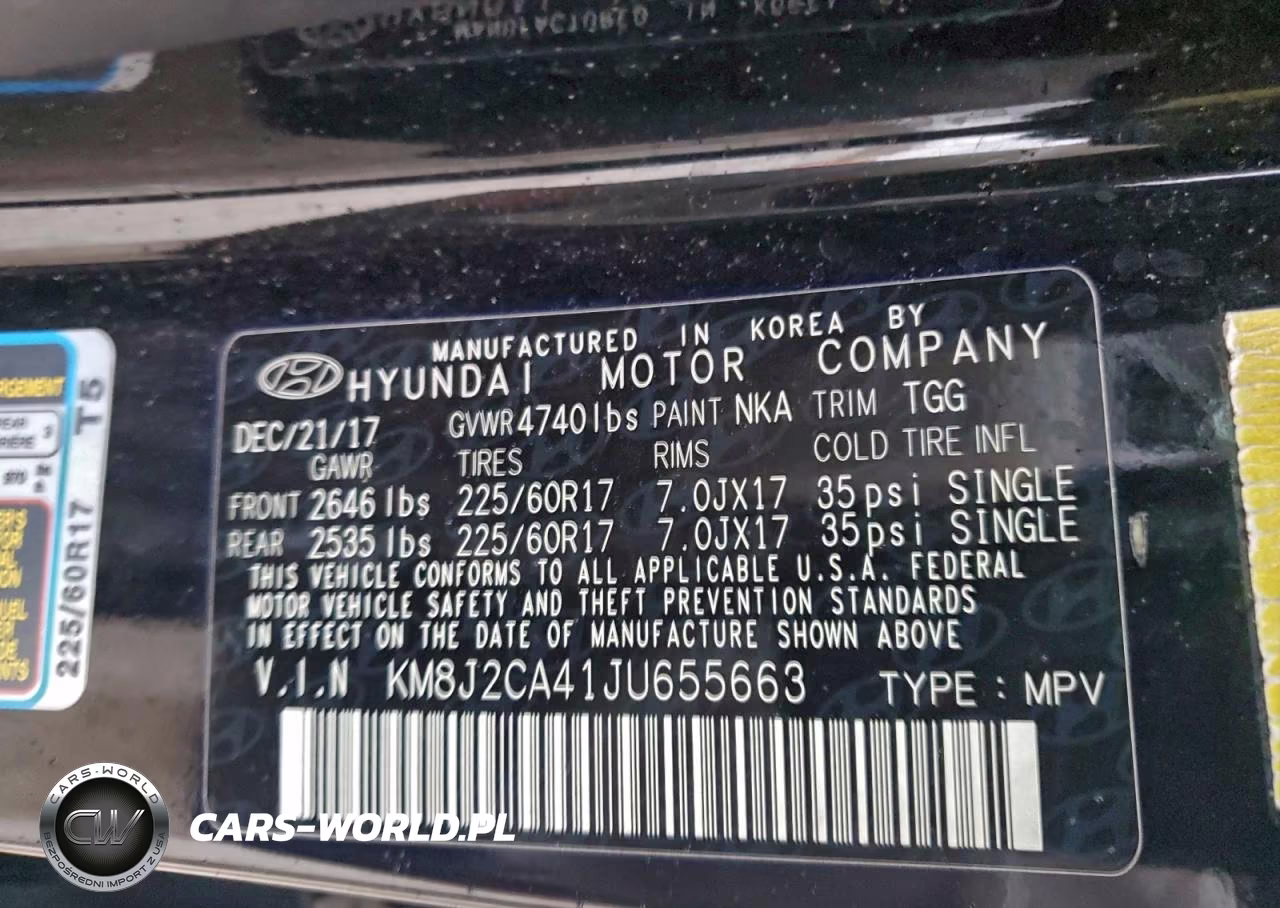 2018 Hyundai Tucson Se VIN:KM8J2CA41JU655663 - 13