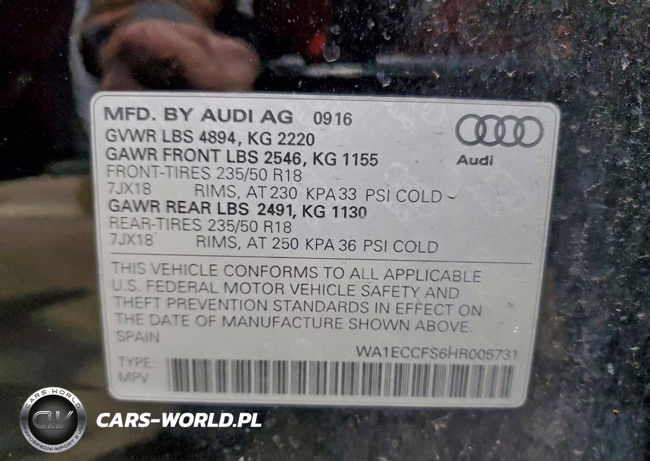 2017 Audi Q3 Premium VIN:WA1ECCFS6HR005731 - 14
