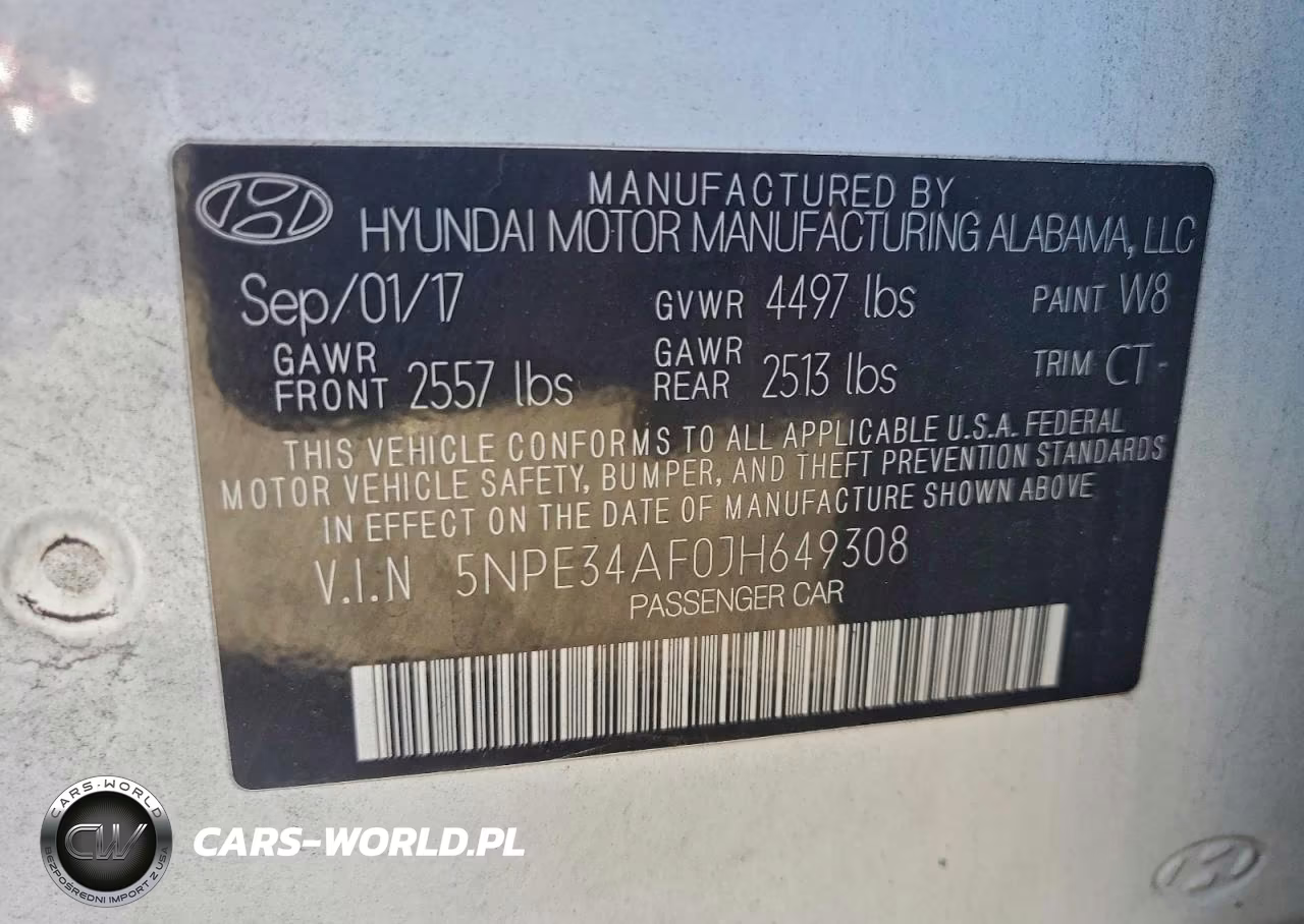 2018 Hyundai Sonata Sport VIN:5NPE34AF0JH649308 - 12