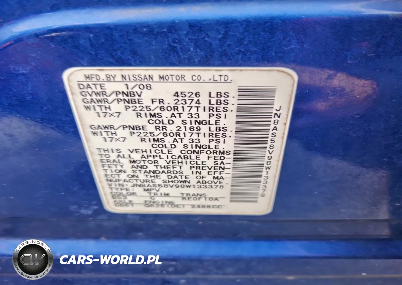 2008 Nissan Rogue S VIN:JN8AS58V98W133378 - 13