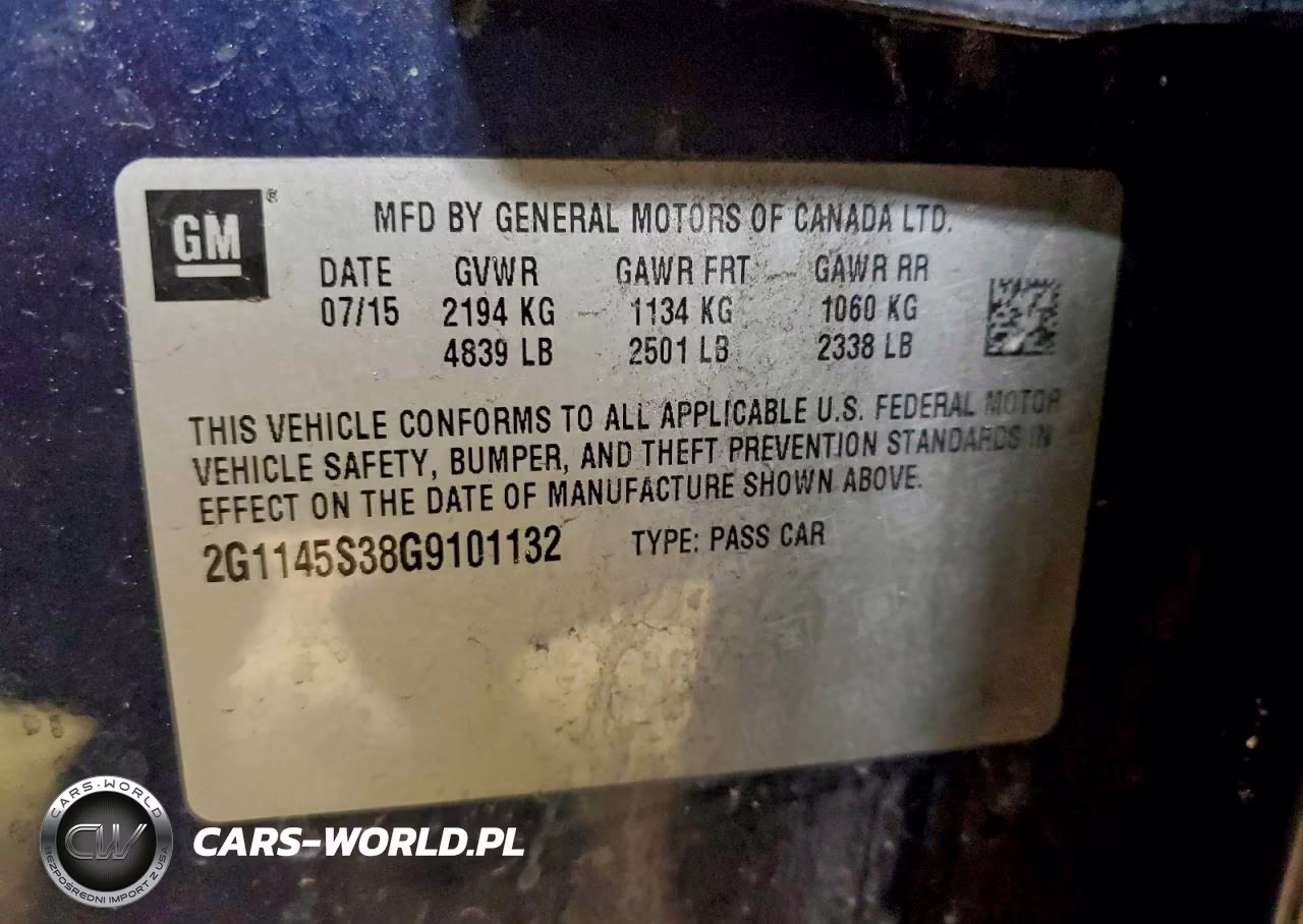2016 Chevrolet Impala Ltz VIN:2G1145S38G9101132 - 12