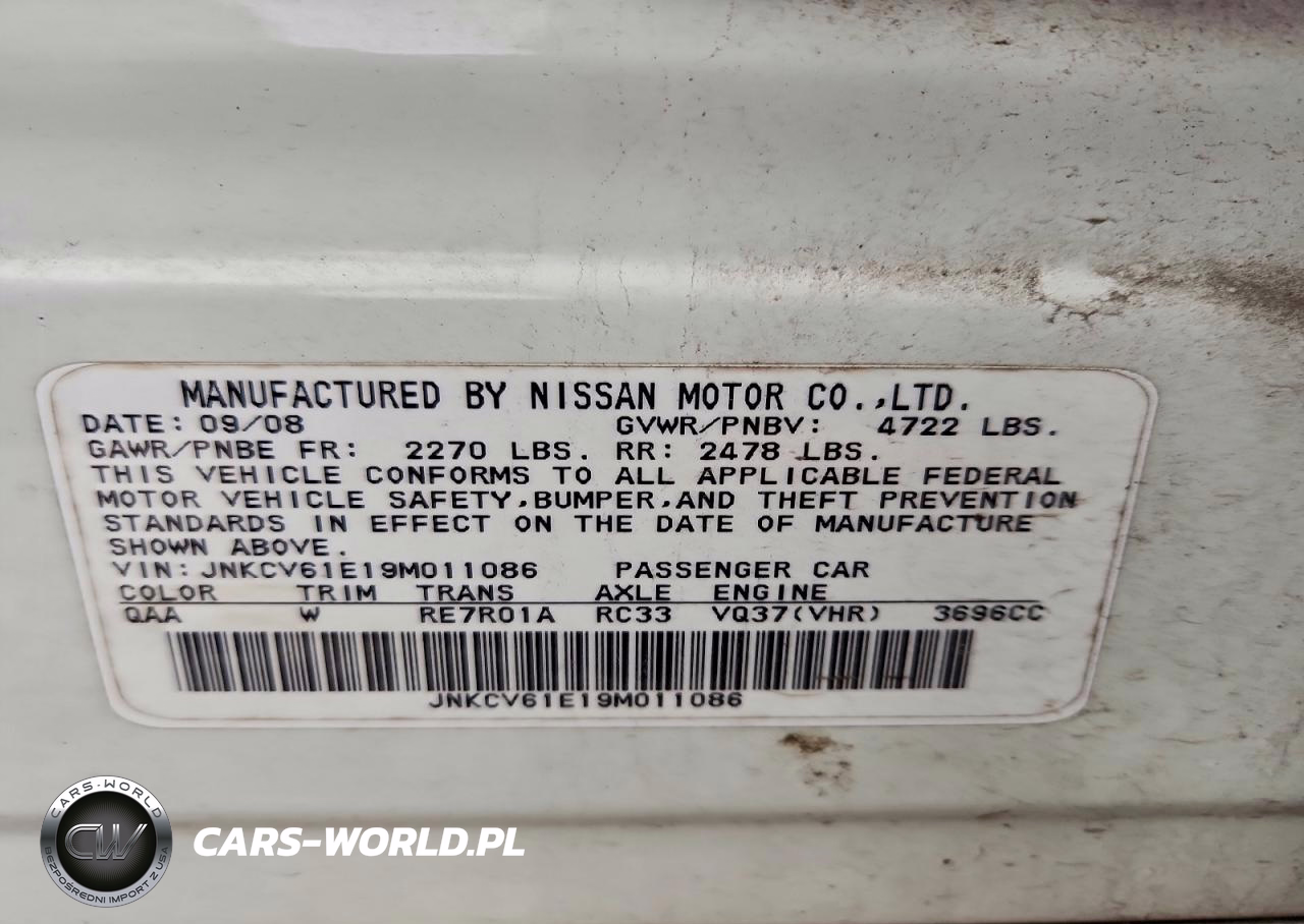 2009 Infiniti G37 Base VIN:JNKCV61E19M011086 - 12