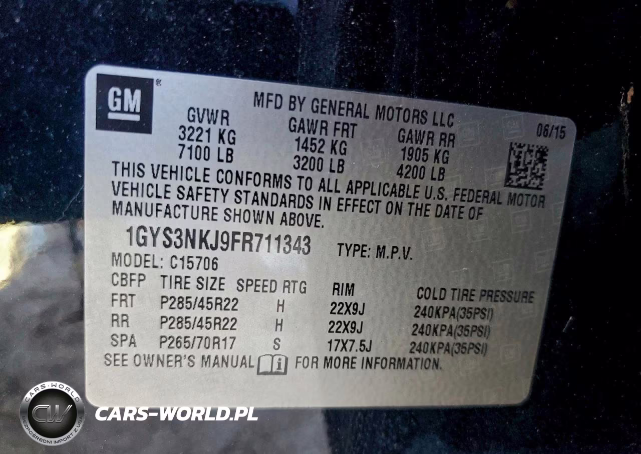 2015 Cadillac Escalade Premium VIN:1GYS3NKJ9FR711343 - 14