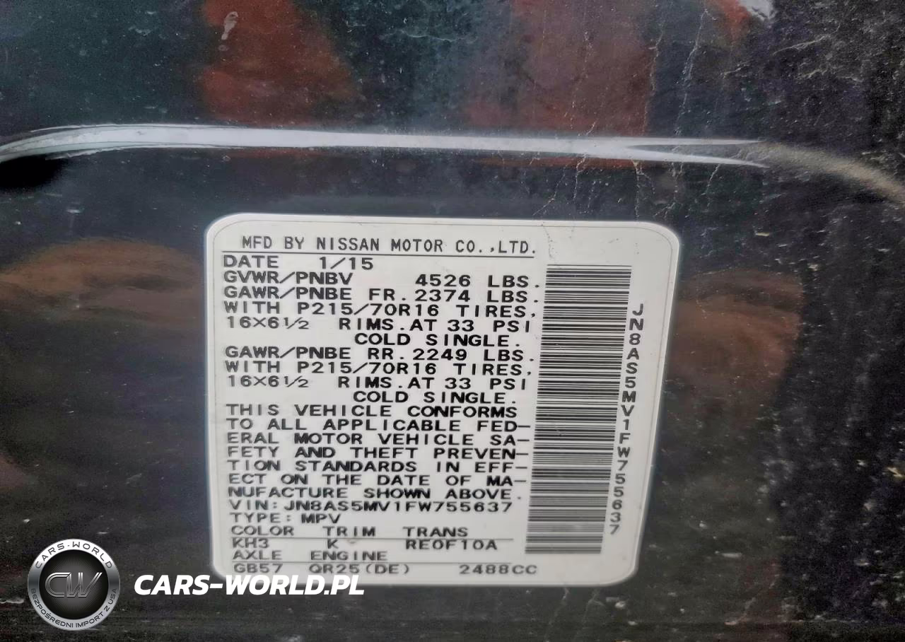 2015 Nissan Rogue Select S VIN:JN8AS5MV1FW755637 - 12