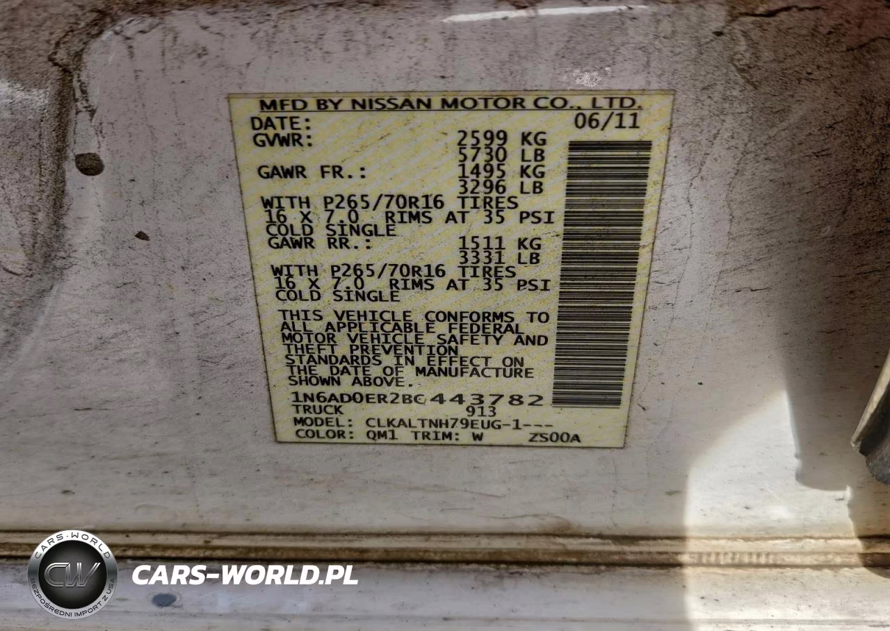 2011 Nissan Frontier S VIN:1N6AD0ER2BC443782 - 12