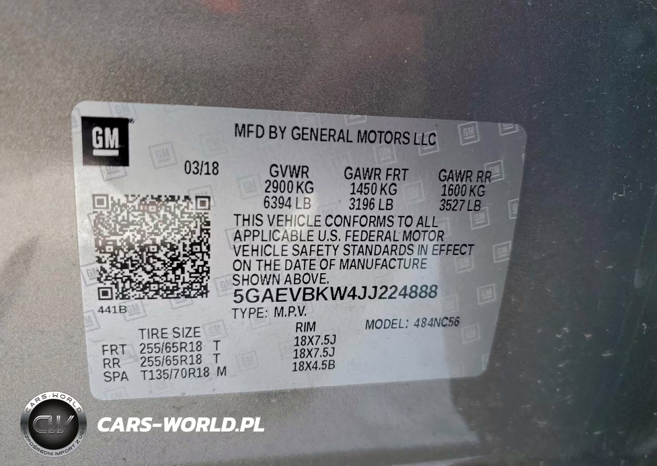2018 Buick Enclave Premium VIN:5GAEVBKW4JJ224888 - 13