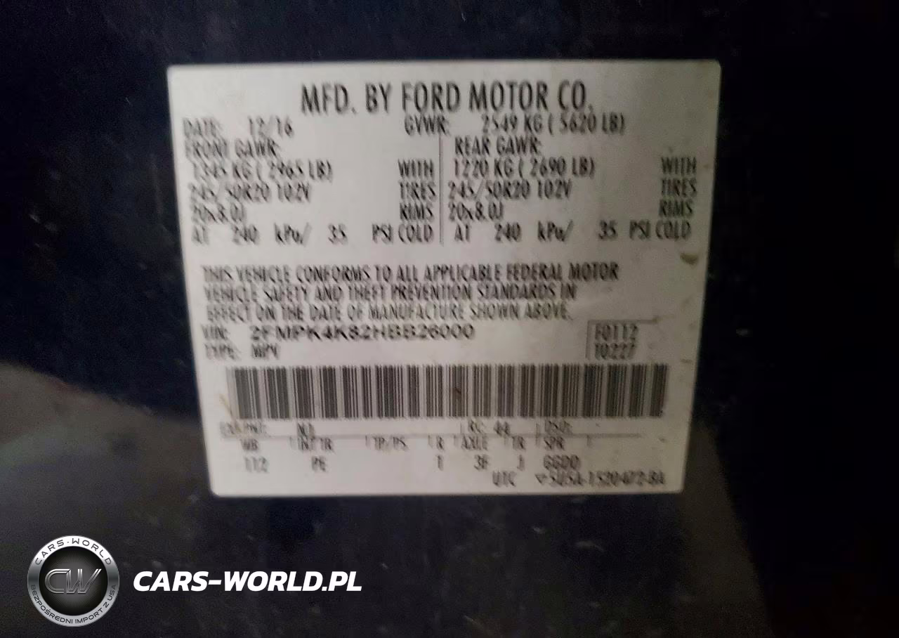 2017 Ford Edge Titanium VIN:2FMPK4K82HBB26000 - 14