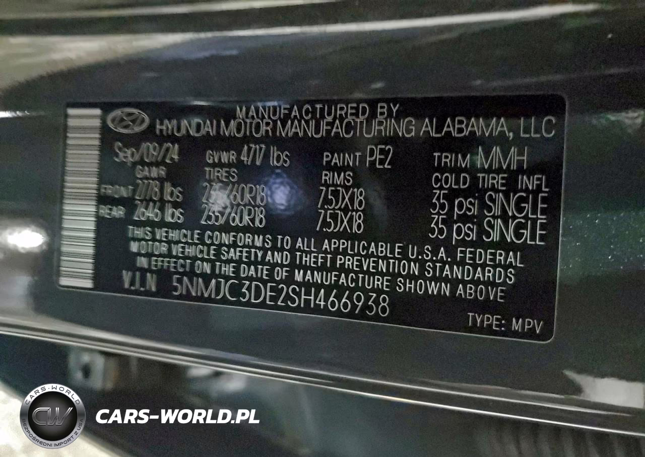 2025 Hyundai Tucson Sel VIN:5NMJC3DE2SH466938 - 14