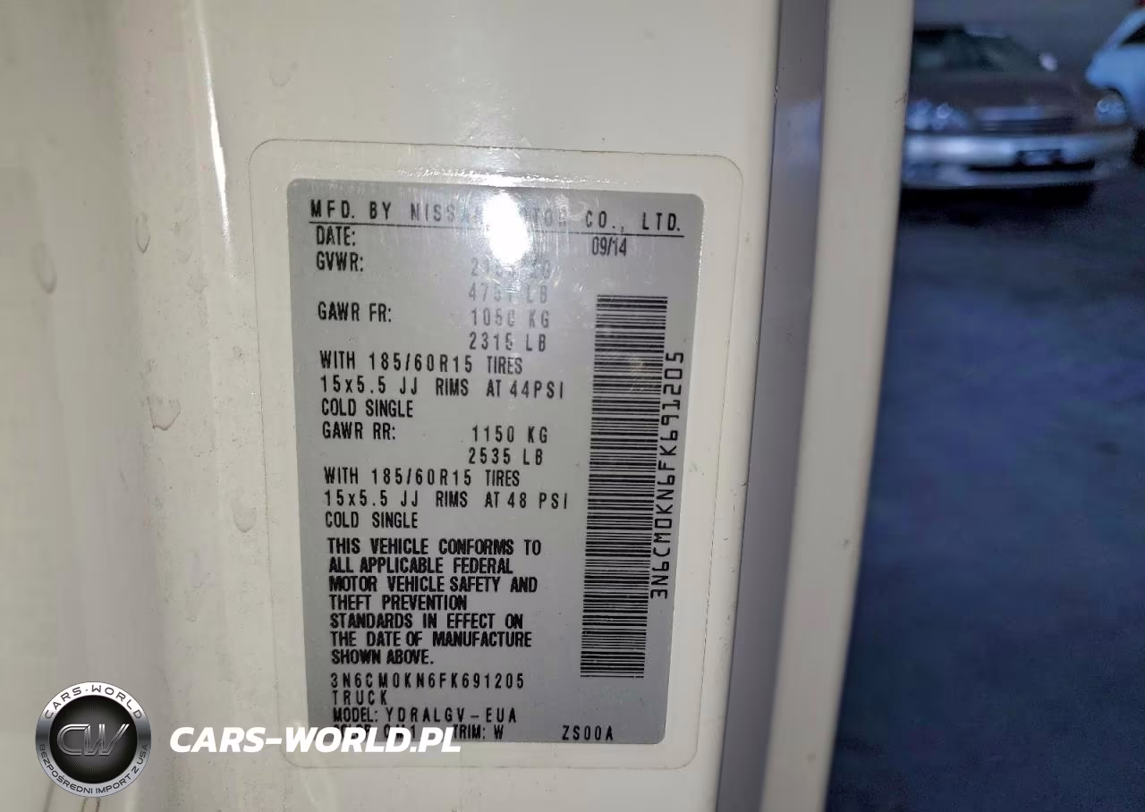 2015 Nissan Nv200 Utility - Service Van VIN:3N6CM0KN6FK691205 - 13
