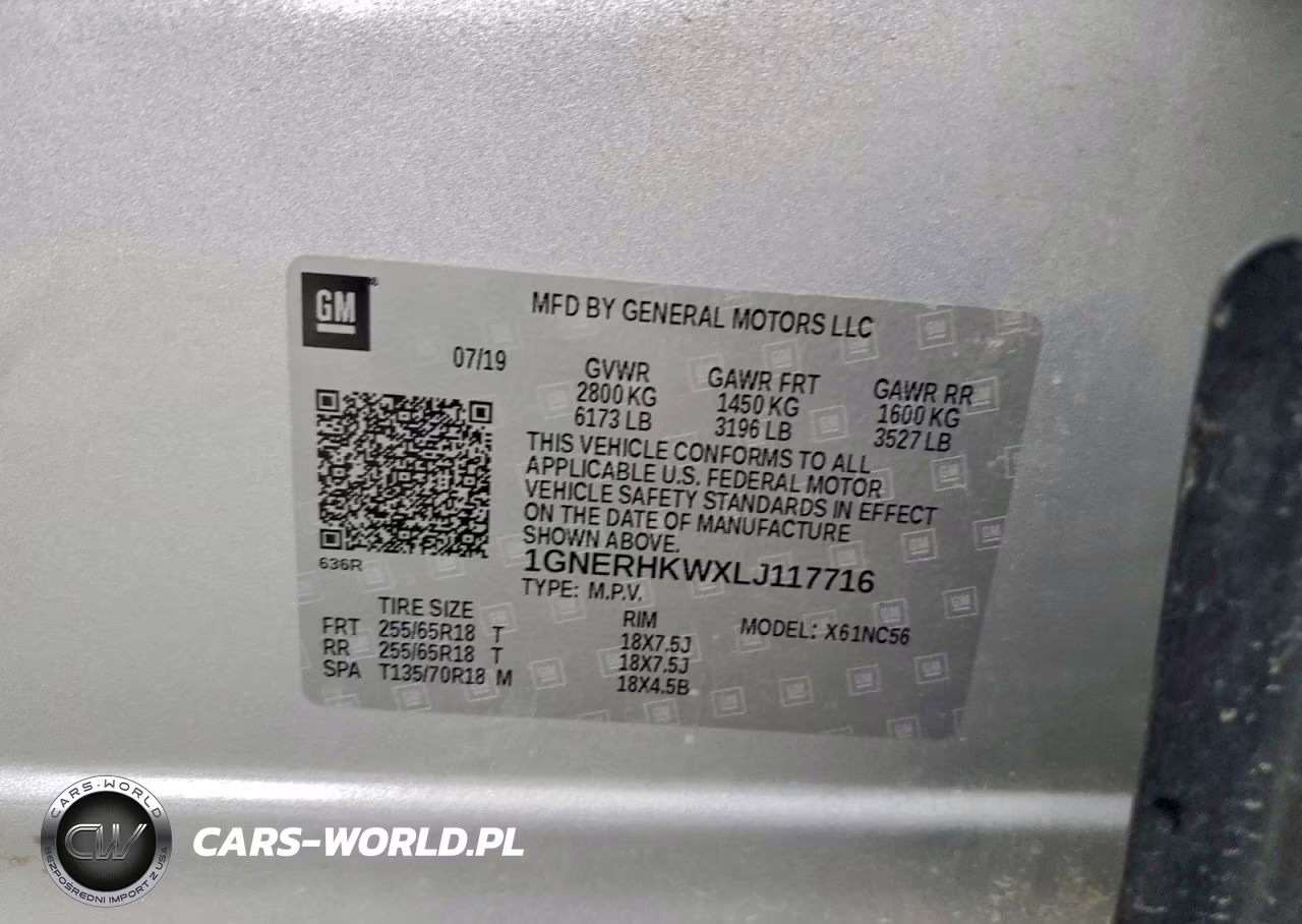 2020 Chevrolet Traverse Lt VIN:1GNERHKWXLJ117716 - 13