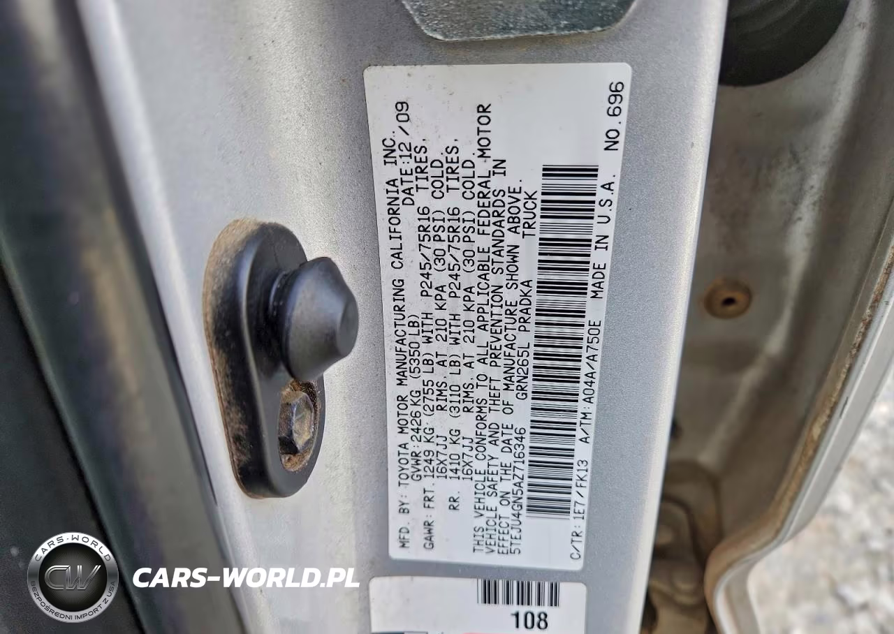 2010 Toyota Tacoma Double Cab Prerunner VIN:5TEJU4GN5AZ716346 - 12