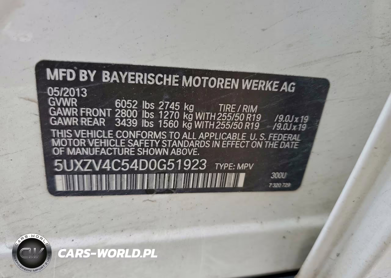 2013 BMW X5 xDrive35I VIN:5UXZV4C54D0G51923 - 12