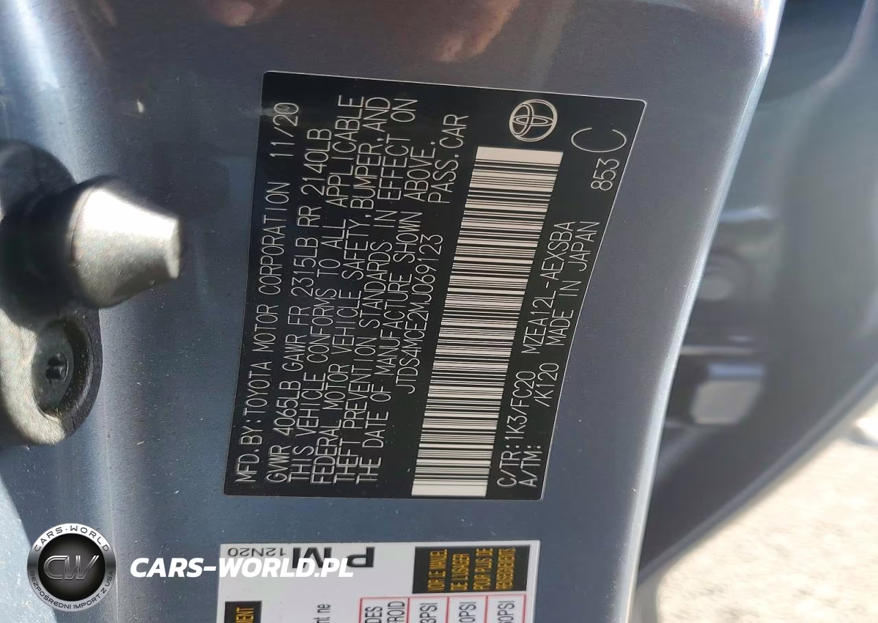 2021 Toyota Corolla Se VIN:JTDS4MCE2MJ069123 - 12