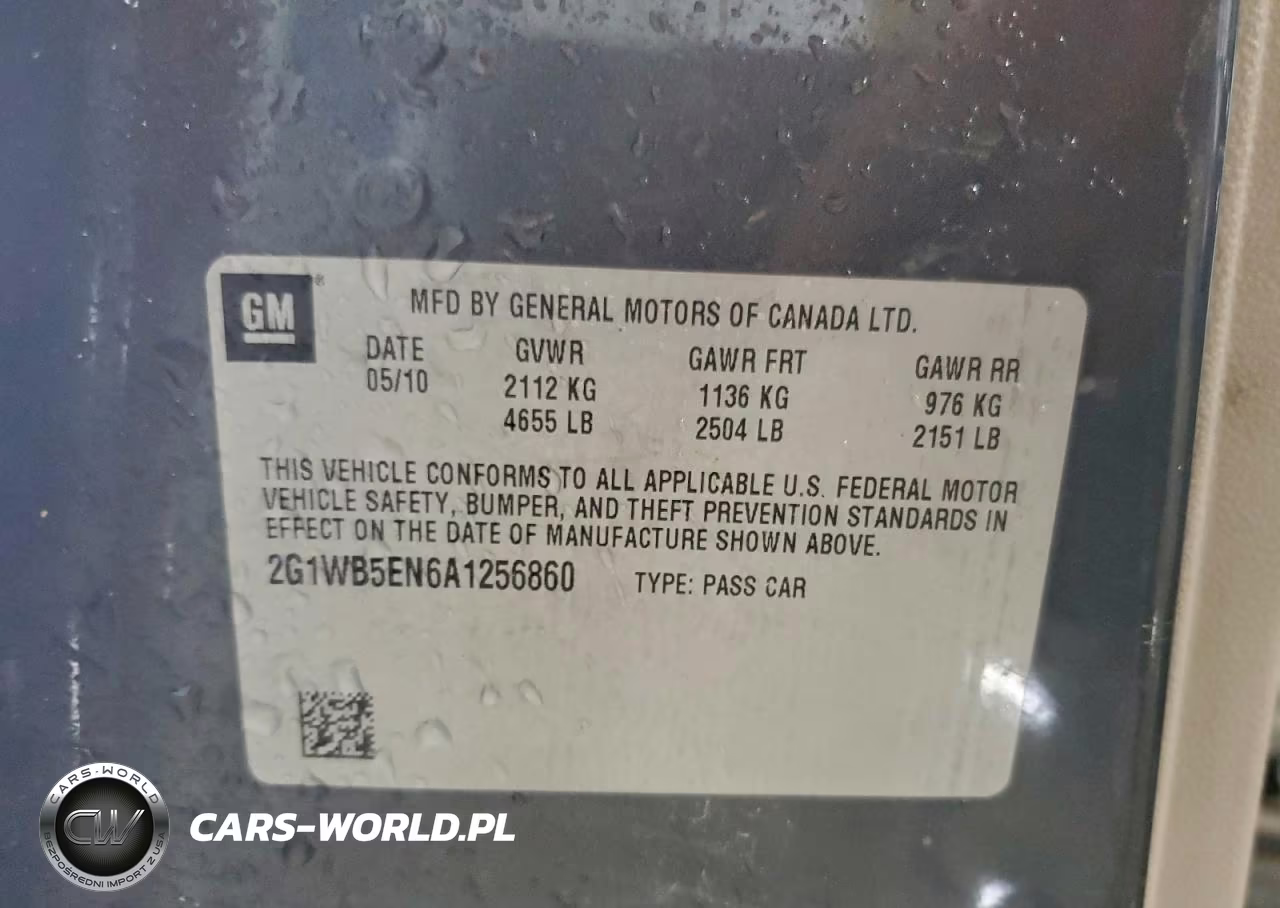 2010 Chevrolet Impala Lt VIN:2G1WB5EN6A1256860 - 13