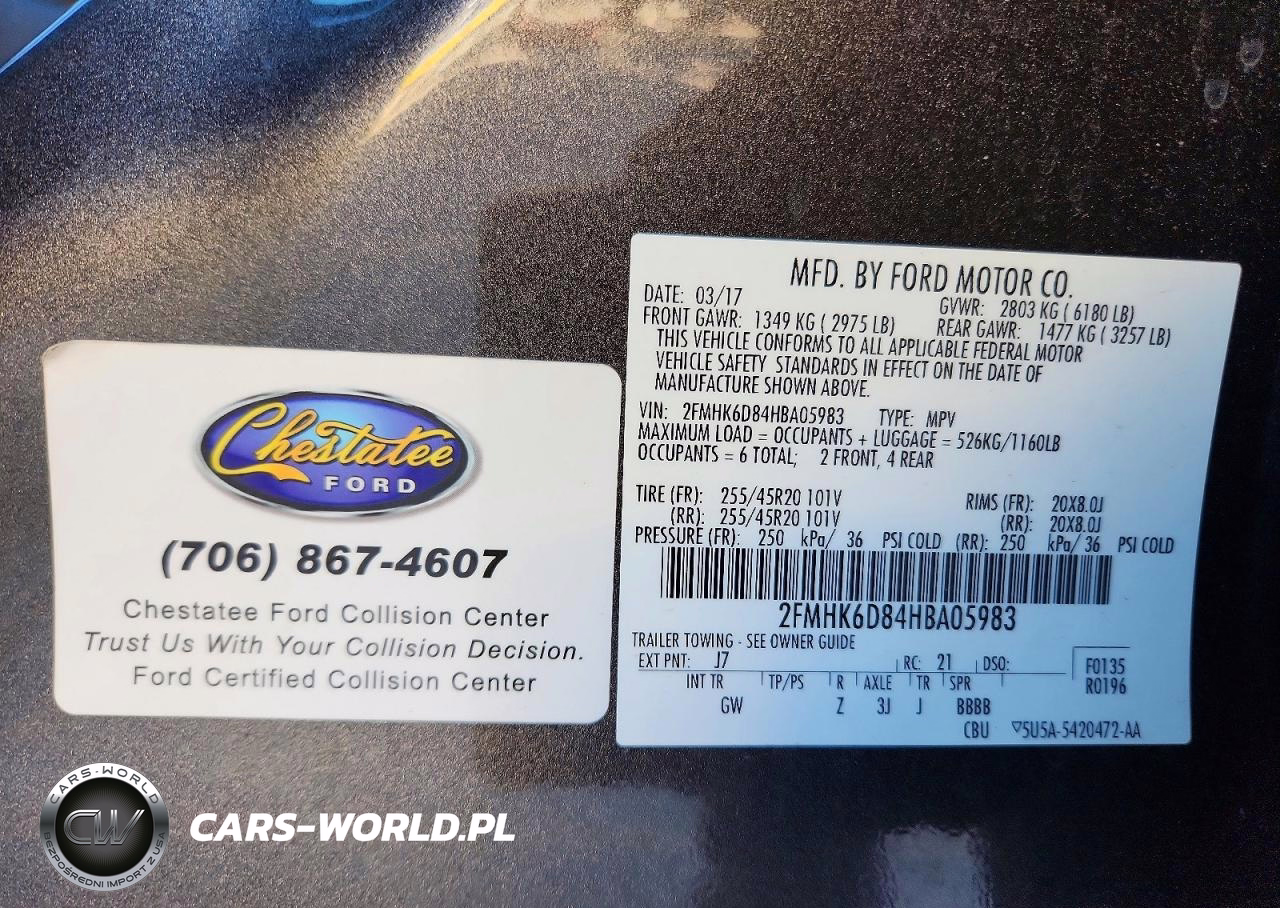 2017 Ford Flex Limited VIN:2FMHK6D84HBA05983 - 13
