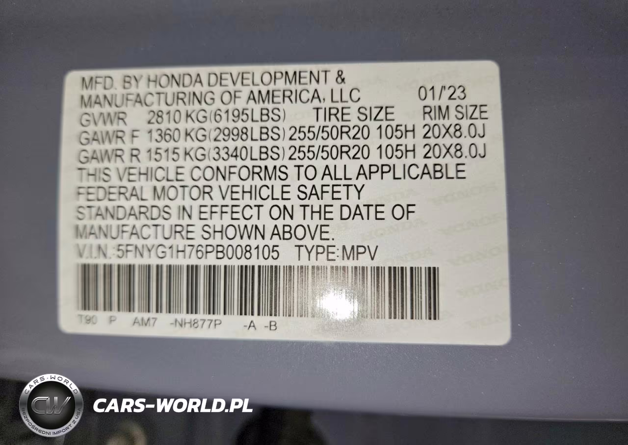2023 Honda Pilot Touring VIN:5FNYG1H76PB008105 - 13