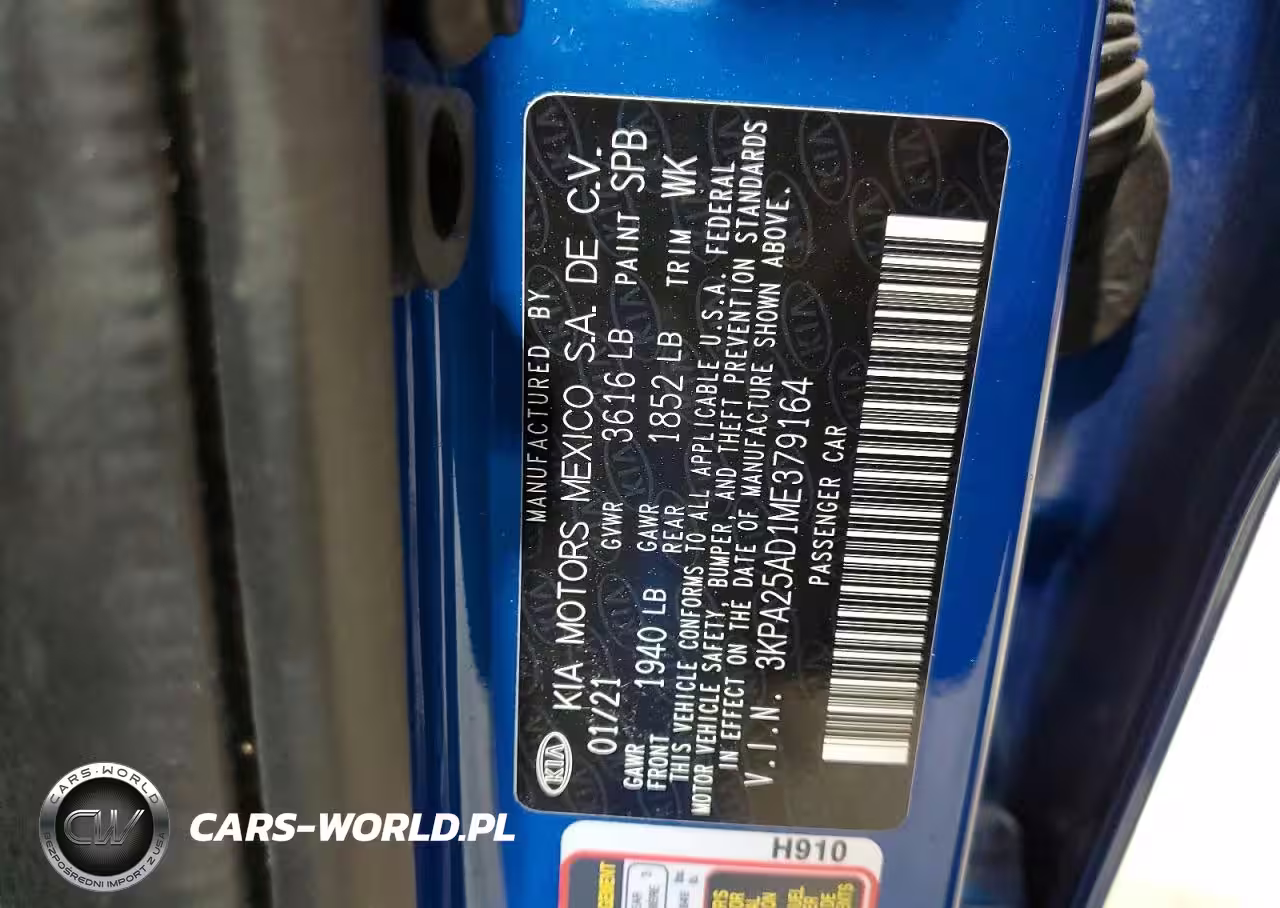 2021 Kia Rio S VIN:3KPA25AD1ME379164 - 12