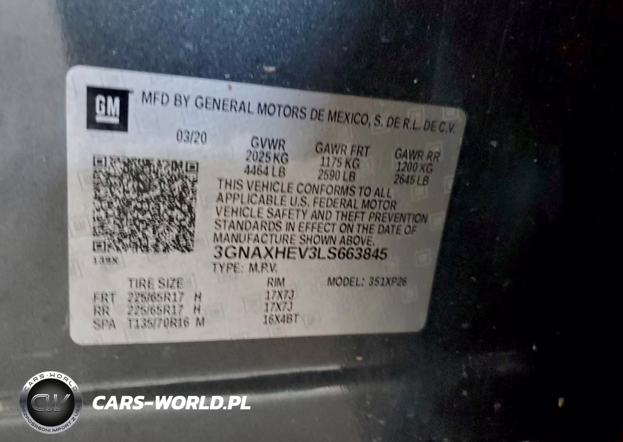 2020 Chev Equinox Ls VIN:3GNAXHEV3LS663845 - 12