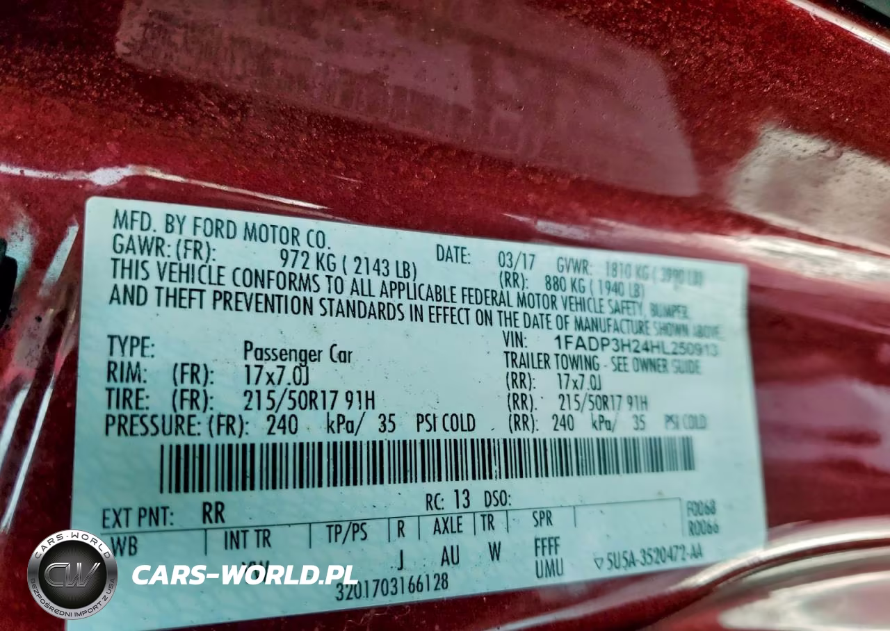 2017 Ford Focus Sel VIN:1FADP3H24HL250913 - 12