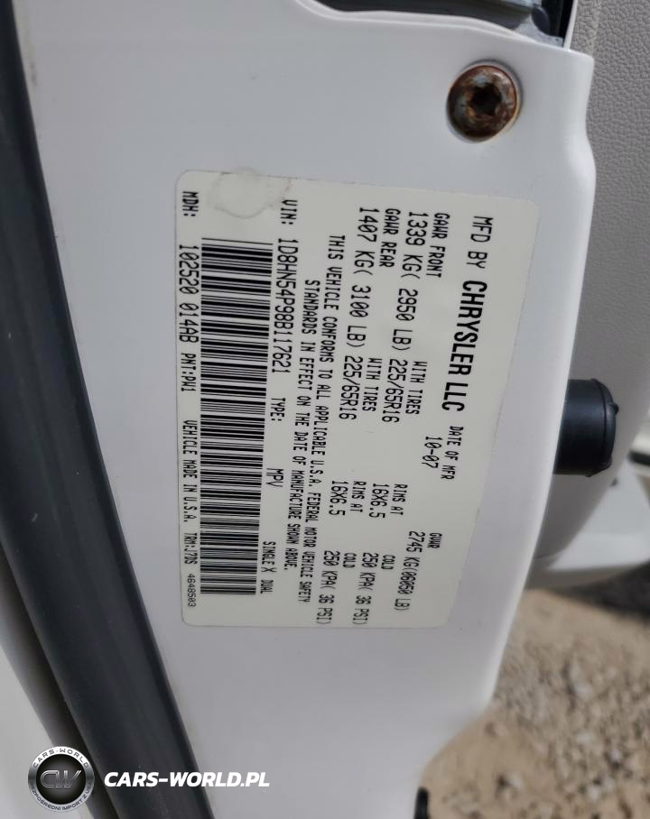 2008 Dodge Grand Caravan Sxt VIN:1D8HN54P98B117621 - 13