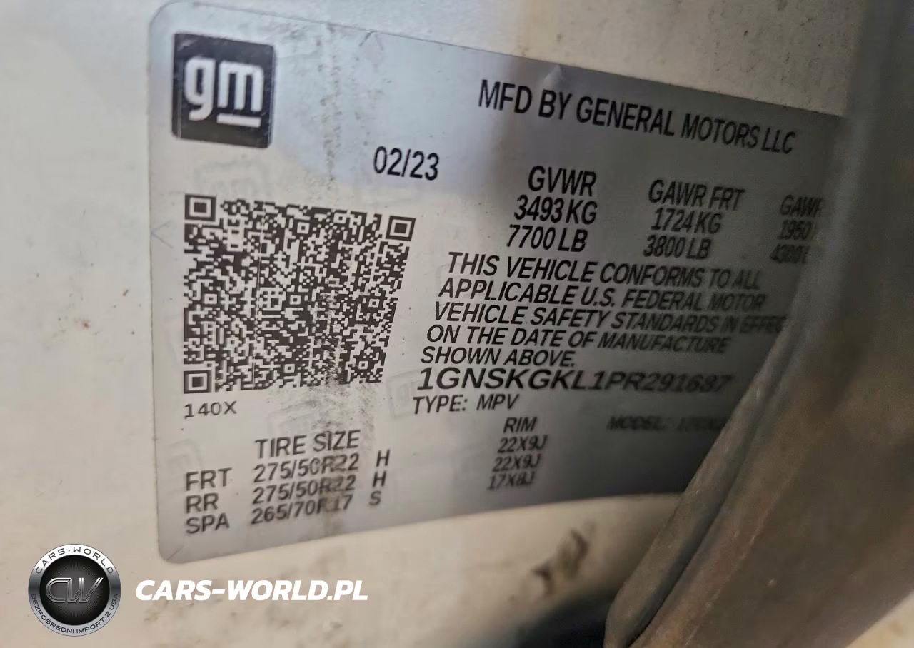 2023 Chevrolet Suburban VIN:1GNSKGKL1PR291687 - 13