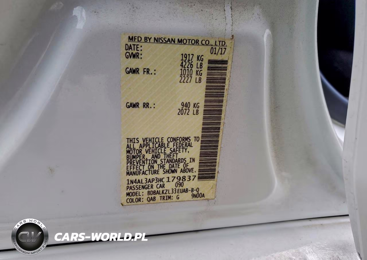 2017 Niss Altima 2.5 VIN:1N4AL3AP3HC179837 - 12